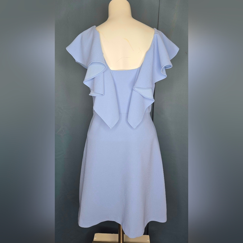 Bcbgeneration Periwinkle Blue Flutter Sleeve Fit … - image 5